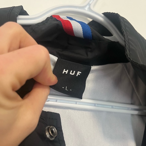 Huf X Thrasher Coaches Jacket Black - Picture 4 of 9